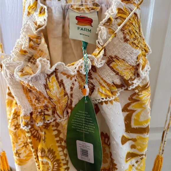 FARM Rio Yellow Floral Mini Dress - Picture 2 of 6